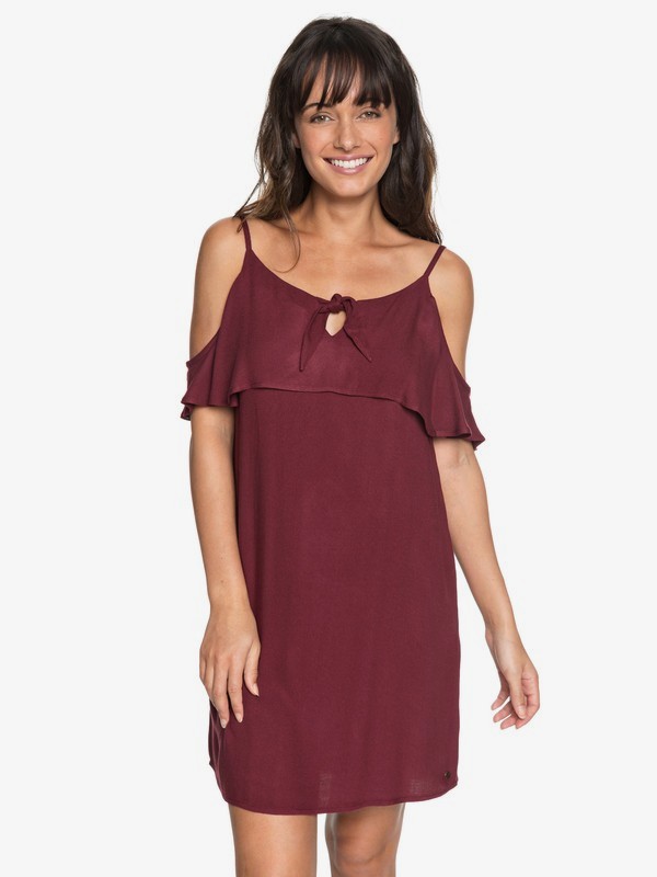 roxy, Still Waking Up Strappy Dress, TAWNY PORT (rsp0) 0 Still Waking Up Strappy Dress Red ERJWD03264 Roxy