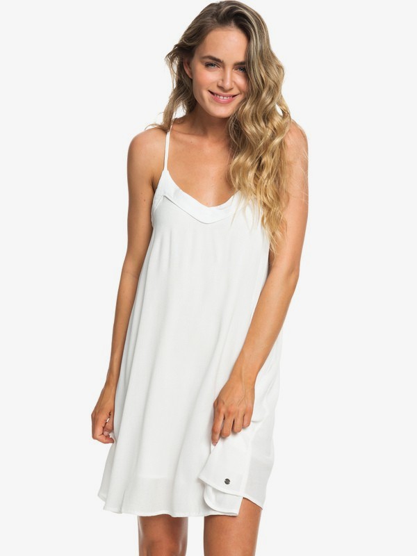 roxy, Off We Go Strappy Dress, MARSHMALLOW (wbt0) 0 Off We Go Strappy Dress White ERJWD03294 Roxy