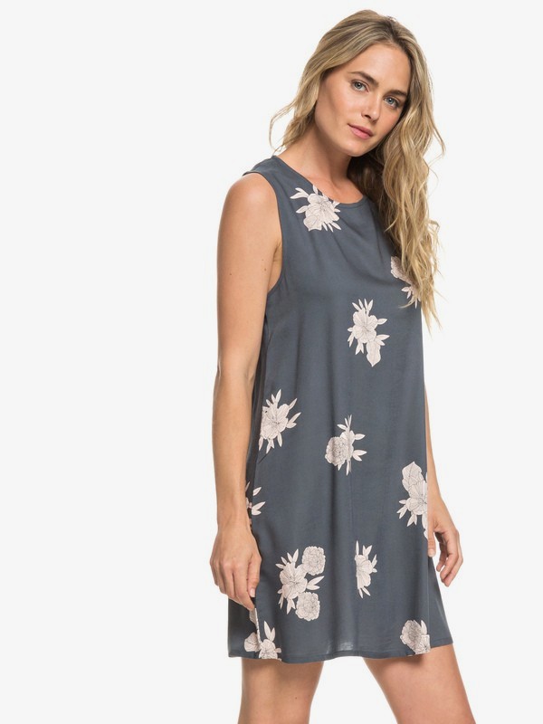 roxy, Harlem Vibes - Robe sans manches pour Femme, TURBULENCE ROSE AND PEARLS (kym7) 0 Harlem Vibes - Robe sans manches pour Femme Noir ERJWD03296 Roxy