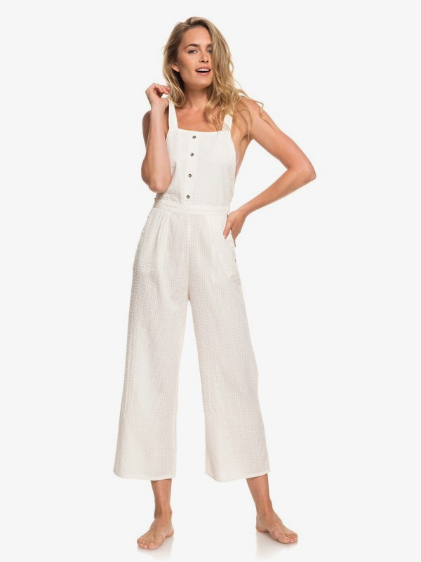 roxy, West Cozy Place Strappy Jumpsuit, MARSHMALLOW (wbt0) 0 West Cozy Place Strappy Jumpsuit White ERJWD03301 Roxy