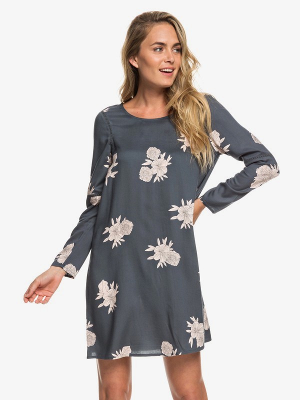 roxy, Seaside Sense - Robe manches longues pour Femme, TURBULENCE ROSE AND PEARLS (kym7) 0 Seaside Sense - Robe manches longues pour Femme Noir ERJWD03311 Roxy