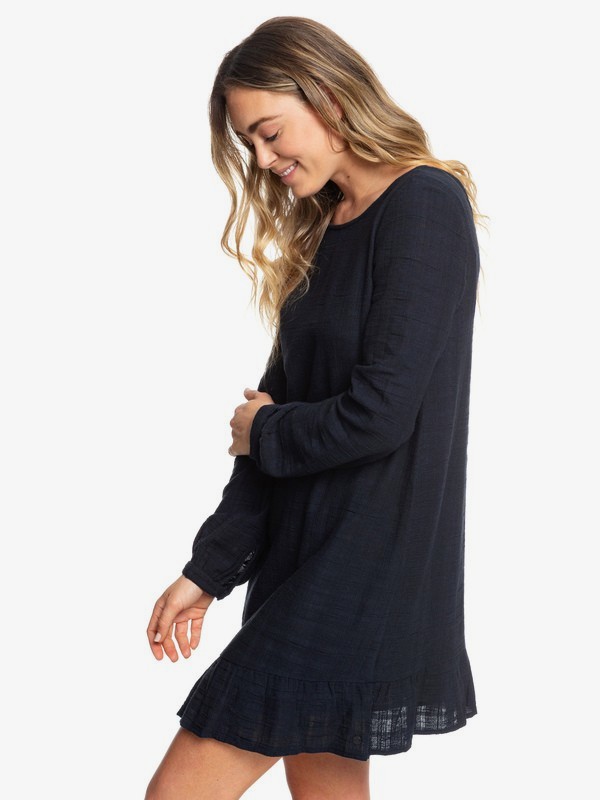 roxy, Terranova Shades - Robe manches longues pour Femme, ANTHRACITE (kvj0) 0 Terranova Shades - Robe manches longues pour Femme Noir ERJWD03348 Roxy