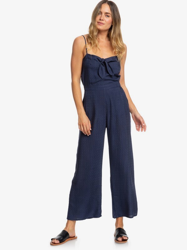 roxy, Feel The Retro Spirit Strappy Jumpsuit, MOOD INDIGO (bsp0) 0 Feel The Retro Spirit Strappy Jumpsuit Blue ERJWD03361 Roxy