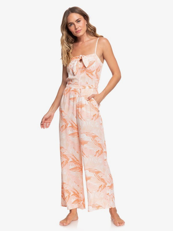 roxy, Feel The Retro Spirit - Mono Corto con Tiras para Mujer, MARSHMALLOW JUNGLE BOOGIE (xwwn) 0 Feel The Retro Spirit - Mono Corto con Tiras para Mujer Blanco ERJWD03440 Roxy