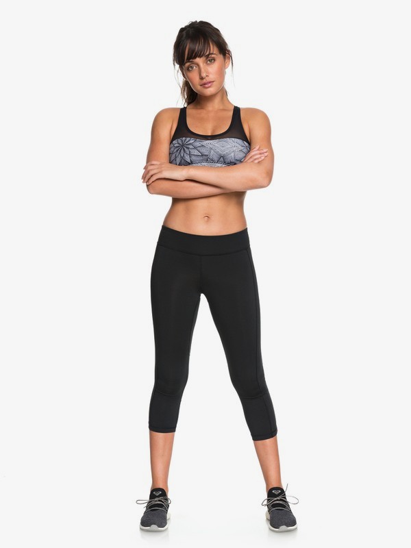 roxy, Spy Game - Technical Capri Leggings for Women, BLACK (kvj0) 0 Spy Game - Technical Capri Leggings for Women Black ERJWP03018 Roxy