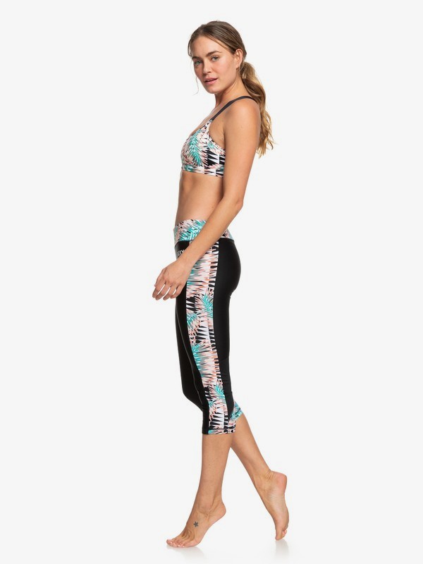 roxy, Spy Game - Corsaire pour Femme, BRIGHT WHITE GEO PALMS (wbb6) 0 Spy Game - Corsaire pour Femme Blanc ERJWP03025 Roxy