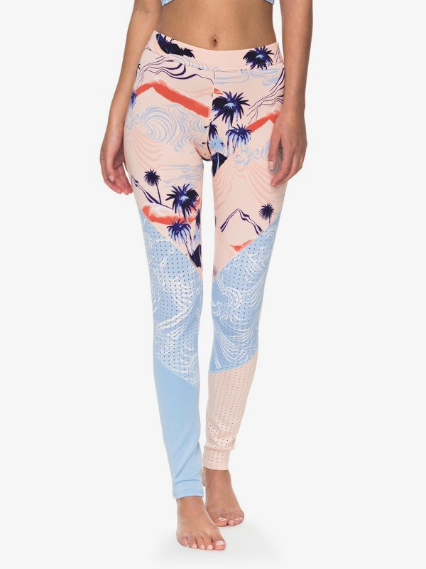 roxy, Pop - Leggings de surf para Mujer, PALE DOGWOOD CRYSTAL WATERS HA (nds7) 0 Pop - Leggings de surf para Mujer Naranja ERJWR03161 Roxy