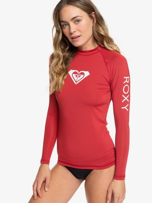 roxy, Rashguard FPS 50 Manga Larga Whole Hearted, DEEP CLARET (rqh0) 0 Rashguard FPS 50 Manga Larga Whole Hearted Rojo ERJWR03221 Roxy