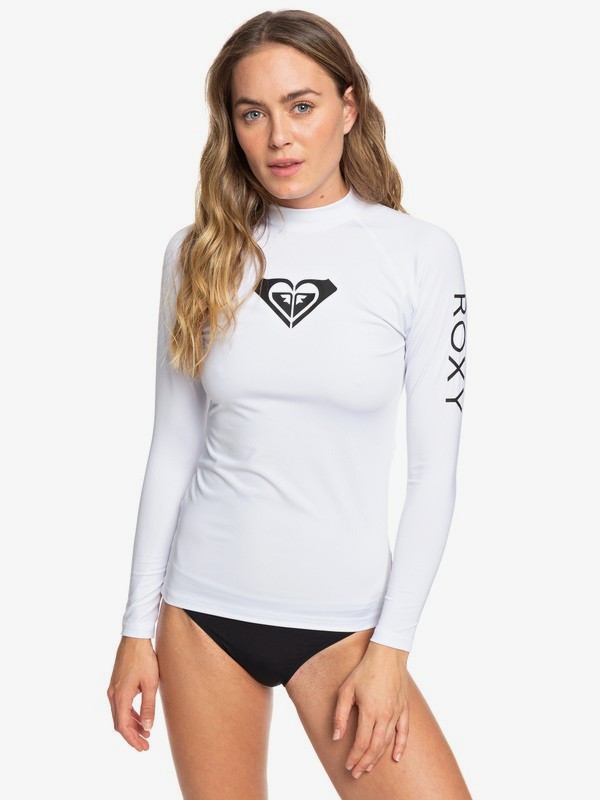 roxy, Rashguard FPS 50 Manga Larga Whole Hearted, WHITE (wbb1) 0 Rashguard FPS 50 Manga Larga Whole Hearted Blanco ERJWR03221 Roxy