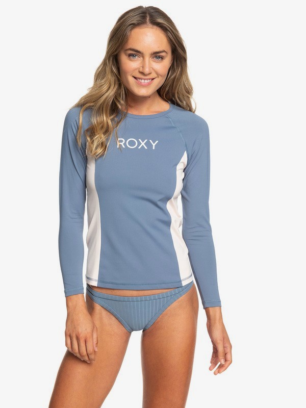roxy, On My Board Long Sleeve UPF 50 Rash Guard, BLUE MIRAGE (bmk0) 0 On My Board Long Sleeve UPF 50 Rash Guard Blue ERJWR03252 Roxy