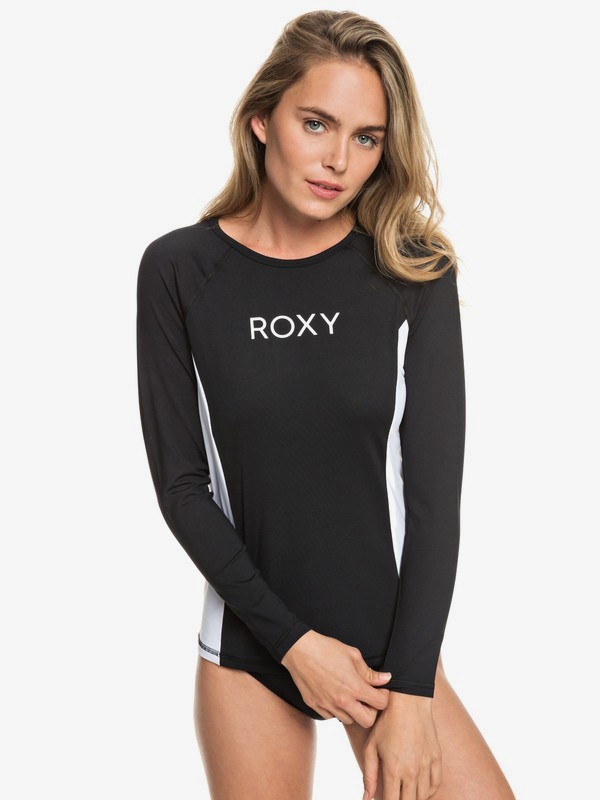 roxy, On My Board Long Sleeve UPF 50 Rash Guard, TRUE BLACK (kvj0) 0 On My Board Long Sleeve UPF 50 Rash Guard Black ERJWR03252 Roxy