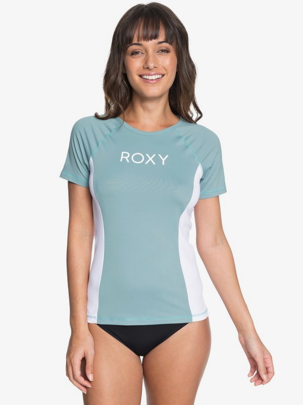 roxy, On My Board Short Sleeve UPF 50 Rash Guard, TRELLIS (bkw0) 0 On My Board Short Sleeve UPF 50 Rash Guard Blue ERJWR03253 Roxy
