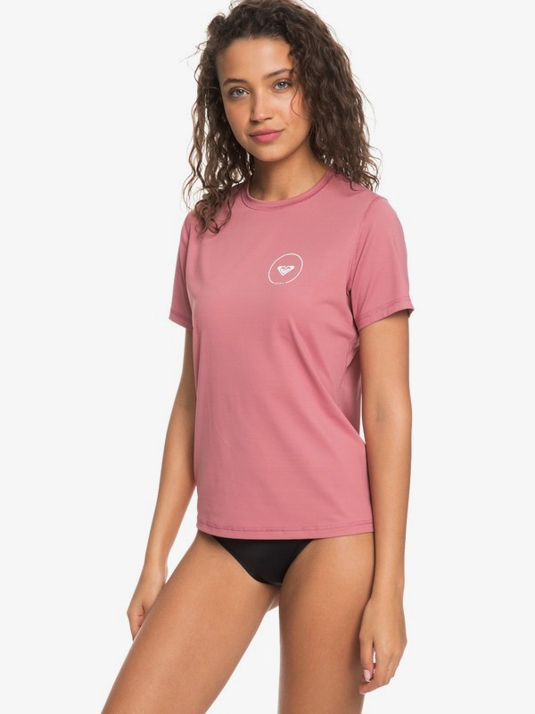 roxy, Enjoy Waves Short Sleeve UPF 50 Rash Guard, WITHERED ROSE (mmg0) 0 Enjoy Waves Short Sleeve UPF 50 Rash Guard Pink ERJWR03254 Roxy