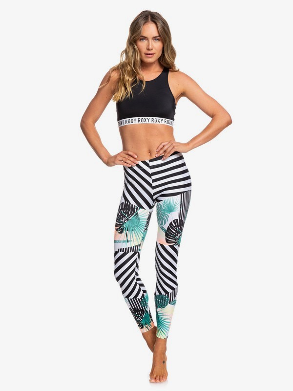 roxy, POP Surf - Legging de surf UPF 50 pour Femme, TBLACK CRAZY VICTORIA POPSURF (xkwy) 0 POP Surf - Legging de surf UPF 50 pour Femme Multicouleurs ERJWR03293 Roxy