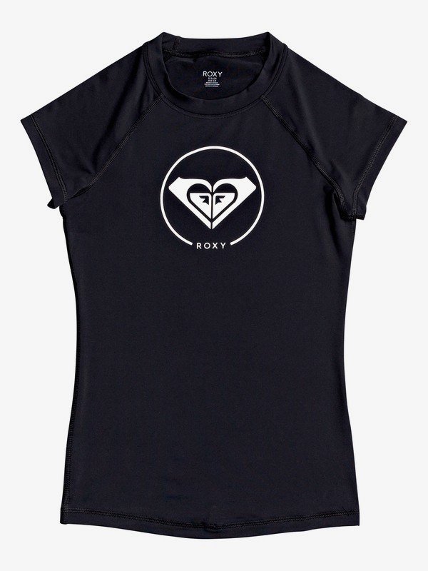 roxy, Beach Classics Cap Sleeve UPF 50 Rashguard, ANTHRACITE (kvj0) 0 Beach Classics Cap Sleeve UPF 50 Rashguard Black ERJWR03350 Roxy