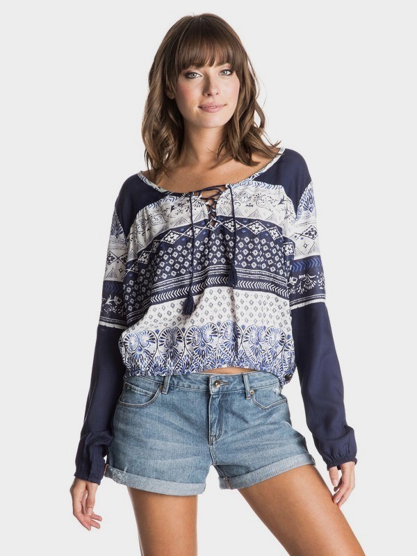 roxy, Big Love Long Sleeve Top, SOUK PAISLEY SPORTWEAR COMBO B (wbb6) 0 Big Love Long Sleeve Top ERJWT03051 Roxy