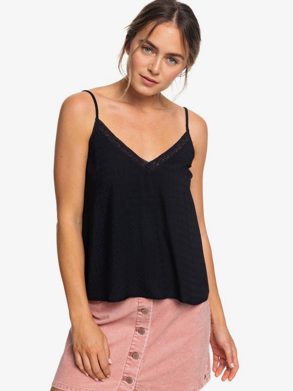 roxy, Positano Chill - Haut à bretelles pour Femme, ANTHRACITE (kvj0) 0 Positano Chill - Haut à bretelles pour Femme Noir ERJWT03337 Roxy