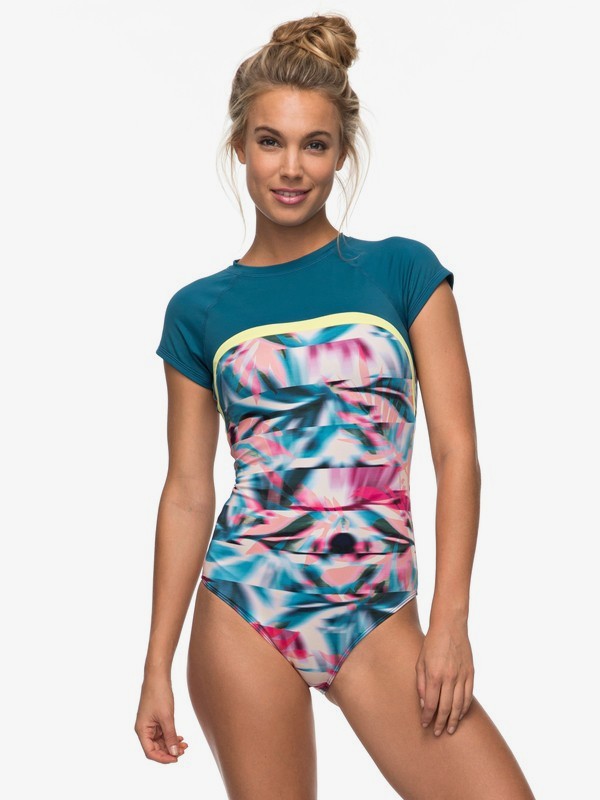 roxy, Keep It ROXY - One-Piece Swimsuit for Women, PALE DOGWOOD CUBAN CORN (nds6) 0 Keep It ROXY - One-Piece Swimsuit for Women Orange ERJX103085 Roxy