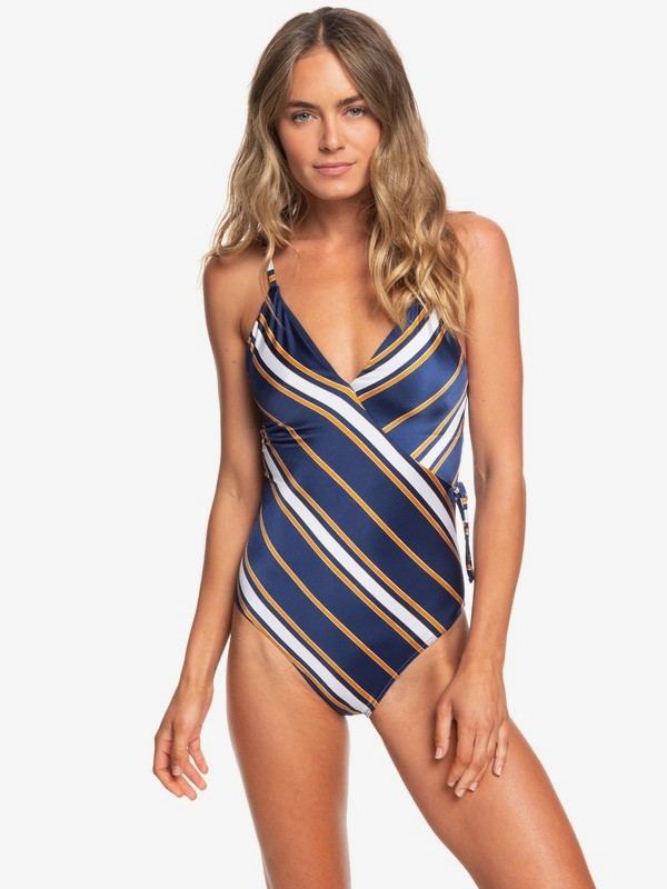 roxy, Romantic Senses - Maillot de bain une pièce pour Femme, MEDIEVAL BLUE MACY STRIPE SWIM (bte3) 0 Romantic Senses - Maillot de bain une pièce pour Femme Bleu ERJX103172 Roxy