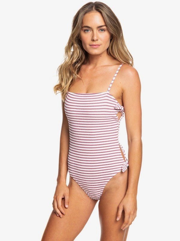 roxy, Chasing Love One-Piece Swimsuit, BRIGHT WHITE (wbb0) 0 Chasing Love One-Piece Swimsuit White ERJX103187 Roxy