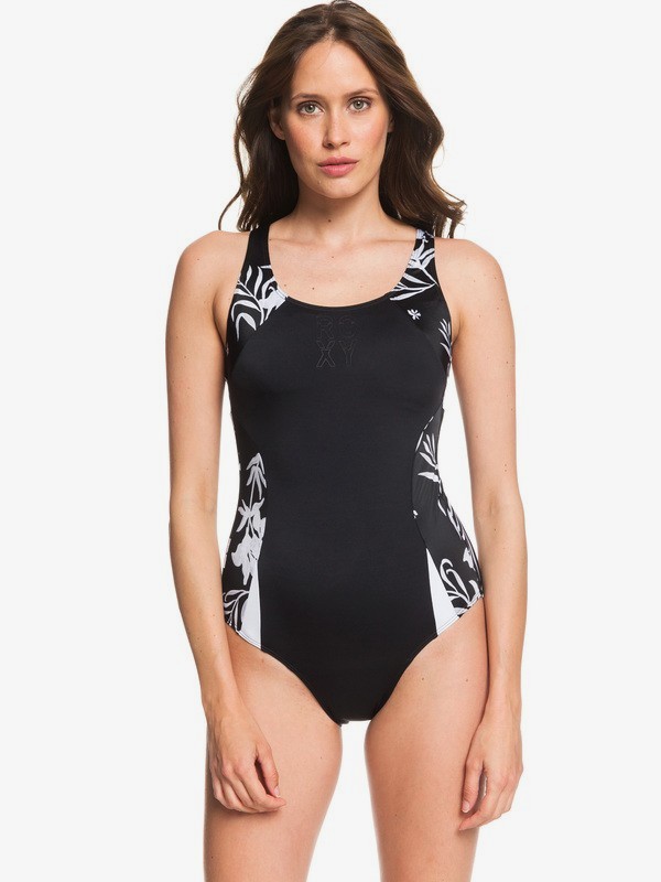 roxy, ROXY Fitness - Maillot une pièce pour Femme, TRUE BLACK S FULL BICOLYS (kvj2) 0 ROXY Fitness - Maillot une pièce pour Femme Noir ERJX103199 Roxy