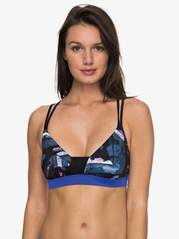 roxy, Keep It ROXY Sand To Sea Bikini Top, ANTHRACITE BLUR PAINT (kvj6) 0 Keep It ROXY Sand To Sea Bikini Top ERJX303530 Roxy