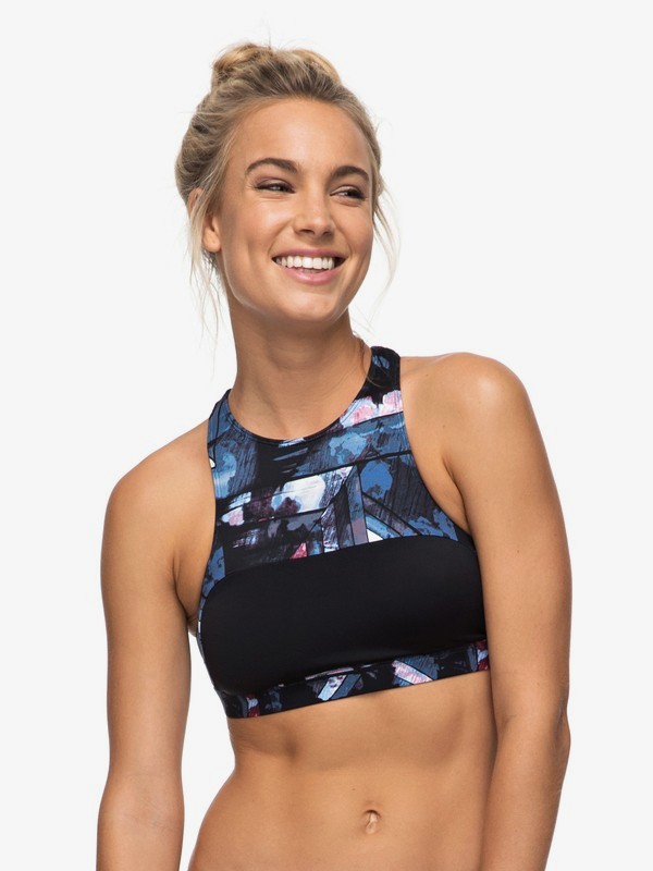 roxy, Keep It ROXY Sand To Sea Bikini Top, ANTHRACITE BLUR PAINT (kvj6) 0 Keep It ROXY Sand To Sea Bikini Top ERJX303531 Roxy