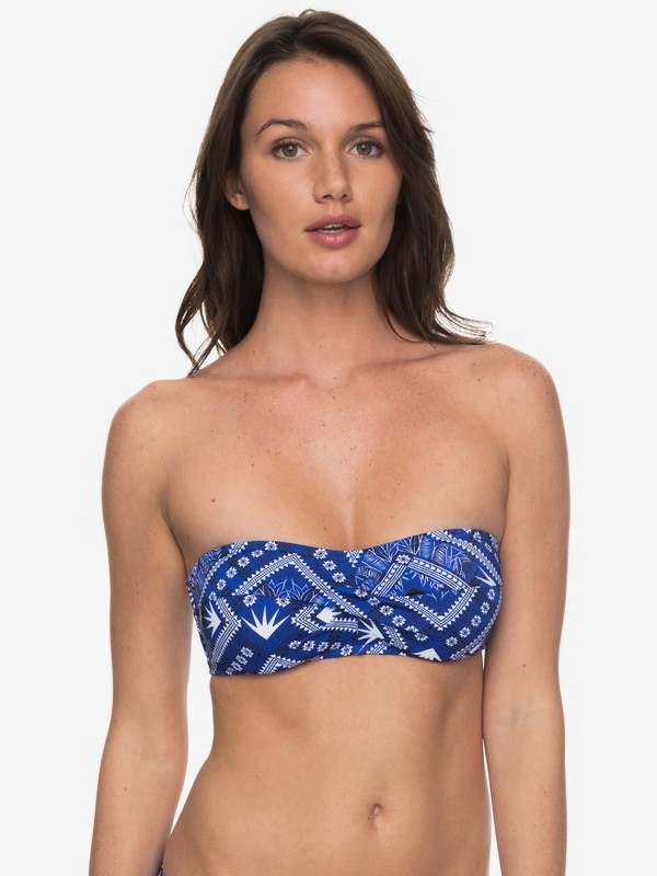 roxy, ROXY Essentials - Reggiseno Bikini a Fascia, SURF THE WEB SPORT BANDANA (prm6) 0 ROXY Essentials - Reggiseno Bikini a Fascia Blue ERJX303657 Roxy