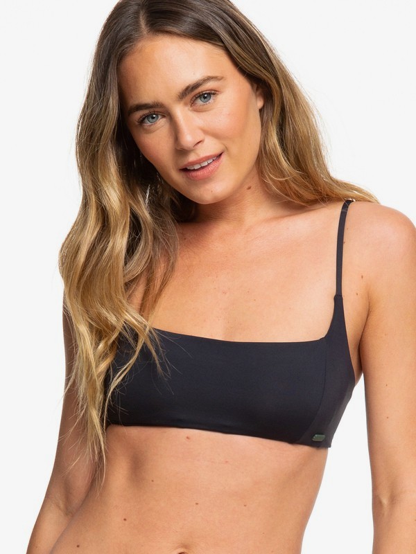 roxy, Softly Love Bralet Bikini Top, TRUE BLACK (kvj0) 0 Softly Love Bralet Bikini Top Black ERJX303790 Roxy