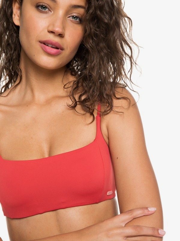 roxy, Softly Love Bralet Bikini Top, CARDINAL (rpe0) 0 Softly Love Bralet Bikini Top Red ERJX303790 Roxy