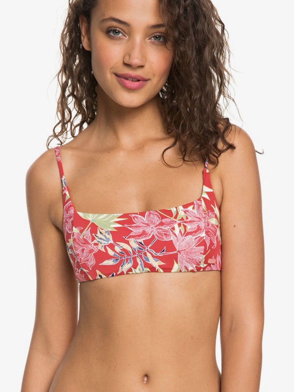 roxy, Softly Love Athletic Bikini Top, CARDINAL VIVIAN SMALL SWIM (rpe6) 0 Softly Love Athletic Bikini Top Red ERJX303791 Roxy