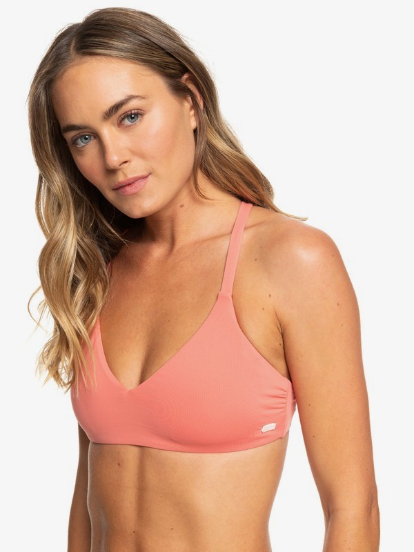 roxy, Beach Classics Fixed Triangle Bikini Top, LANTANA (mjm0) 0 Beach Classics Fixed Triangle Bikini Top Pink ERJX303833 Roxy