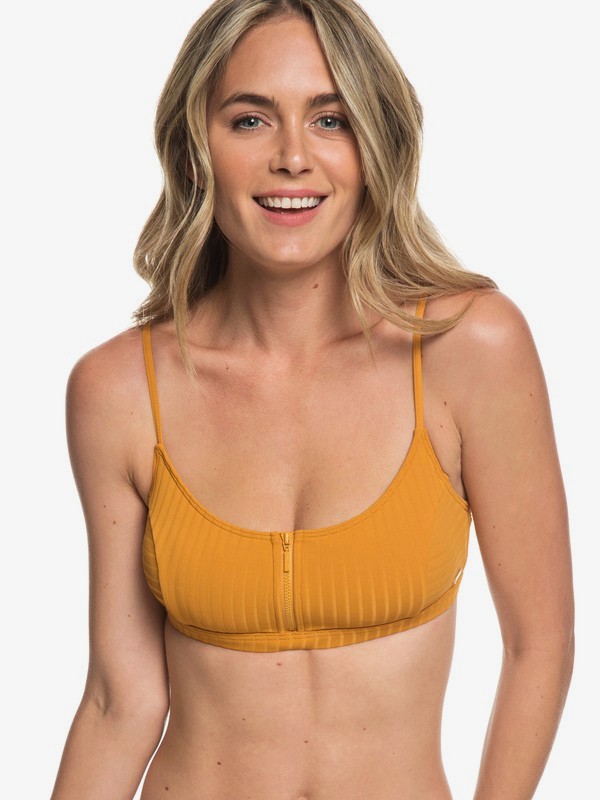 roxy, Color My Life - Bralette Bikini da Donna, INCA GOLD (nmy0) 0 Color My Life - Bralette Bikini da Donna Orange ERJX303858 Roxy