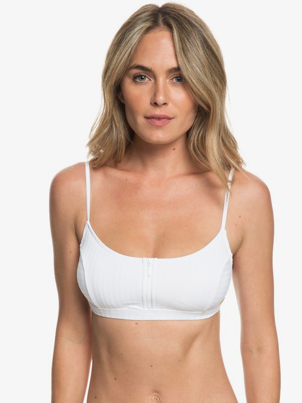 roxy, Color My Life Bralet Bikini Top, BRIGHT WHITE (wbb0) 0 Color My Life Bralet Bikini Top White ERJX303858 Roxy