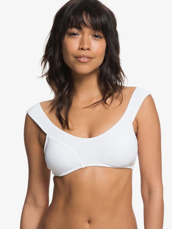 roxy, Color My Life Bralet Bikini Top, BRIGHT WHITE (wbb0) 0 Color My Life Bralet Bikini Top White ERJX303860 Roxy