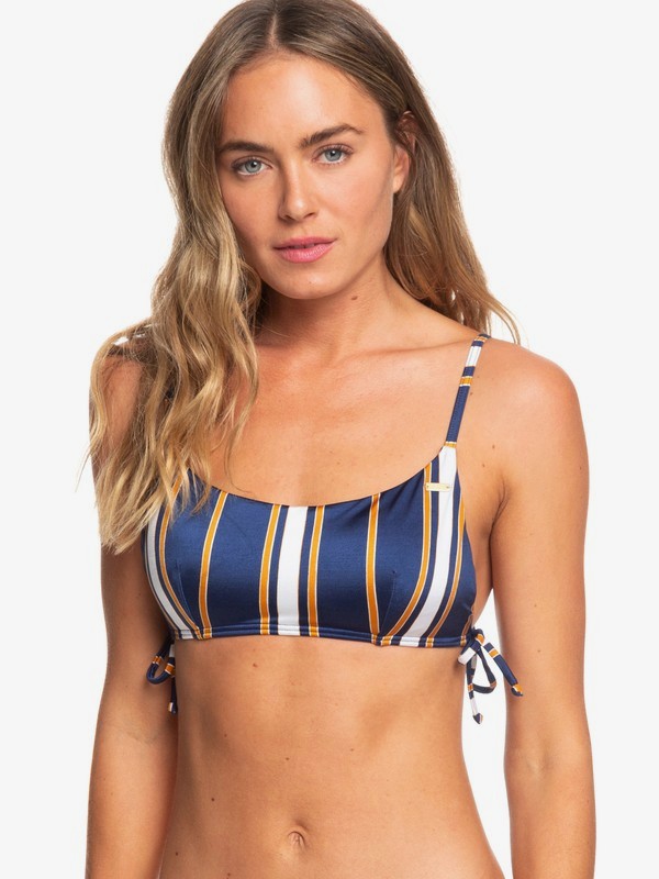 roxy, Romantic Senses Bralet Bikini Top, MEDIEVAL BLUE MACY STRIPE SWIM (bte3) 0 Romantic Senses Bralet Bikini Top Blue ERJX303863 Roxy