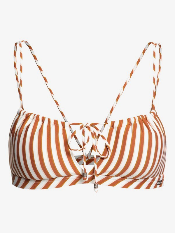 roxy, Sister Triangle Bikini Top, MARSHMALLOW GOLDEN TAN (wbt3) 0 Sister Triangle Bikini Top White ERJX303895 Roxy
