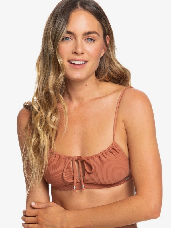 roxy, Sister Triangle Bikini Top, COPPER BROWN (cnb0) 0 Sister Triangle Bikini Top Brown ERJX303895 Roxy