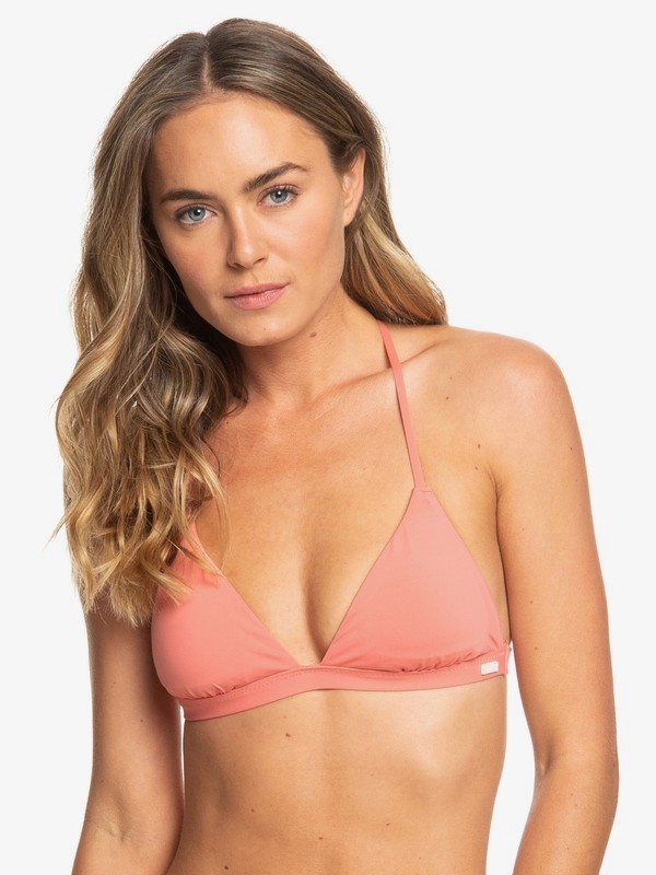 roxy, Beach Classics Fixed Triangle Bikini Top, LANTANA (mjm0) 0 Beach Classics Fixed Triangle Bikini Top Pink ERJX303935 Roxy