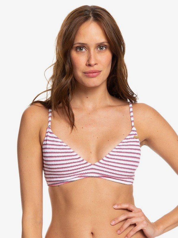 roxy, Chasing Love Fixed Triangle Bikini Top, BRIGHT WHITE (wbb0) 0 Chasing Love Fixed Triangle Bikini Top White ERJX303949 Roxy