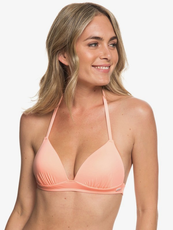 roxy, Beach Classics - Haut de bikini triangle moulé pour Femme, SOUFFLE (mfg0) 0 Beach Classics - Haut de bikini triangle moulé pour Femme Rose ERJX303951 Roxy