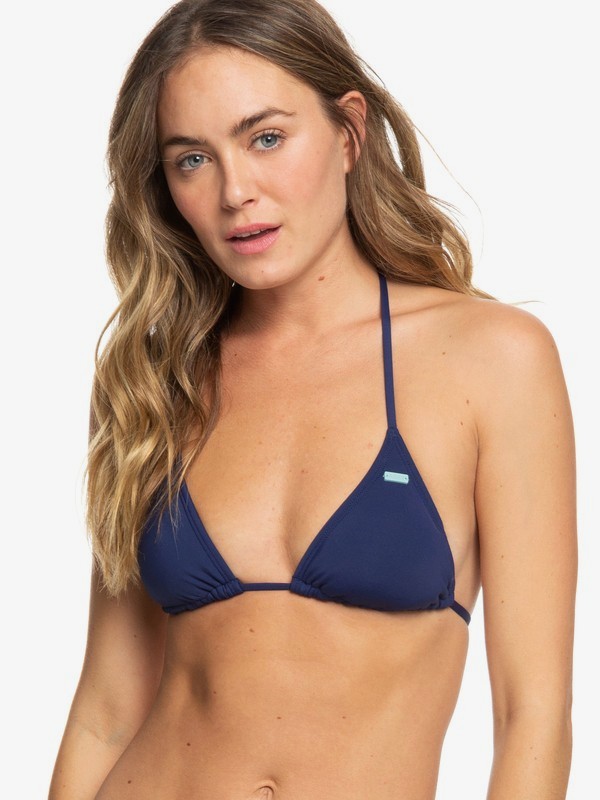 roxy, Beach Classics - Haut de bikini Tiki Tri pour Femme, MEDIEVAL BLUE (bte0) 0 Beach Classics - Haut de bikini Tiki Tri pour Femme Bleu ERJX303952 Roxy