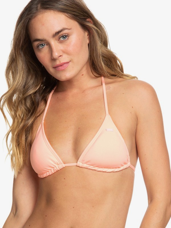 roxy, Beach Classics - Haut de bikini Tiki Tri pour Femme, SOUFFLE (mfg0) 0 Beach Classics - Haut de bikini Tiki Tri pour Femme Rose ERJX303952 Roxy
