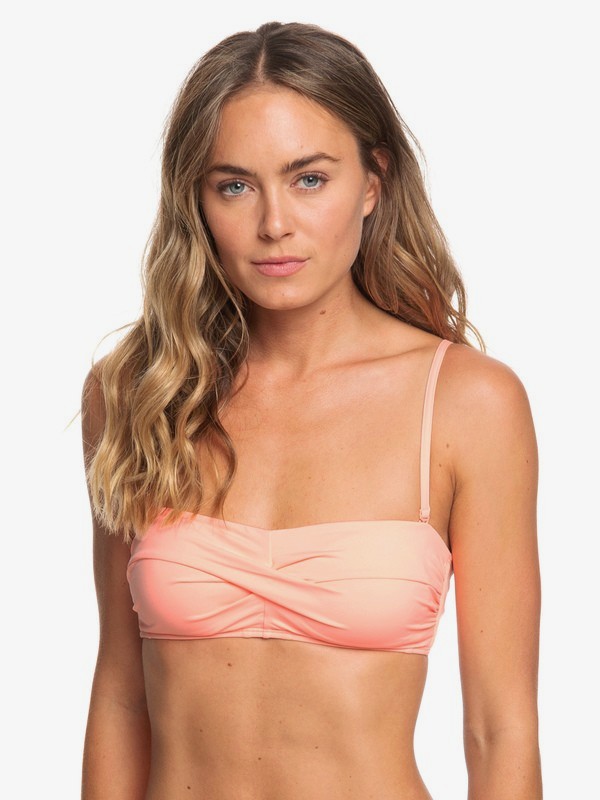 roxy, Beach Classics - Haut de bikini bandeau pour Femme, SOUFFLE (mfg0) 0 Beach Classics - Haut de bikini bandeau pour Femme Rose ERJX303955 Roxy
