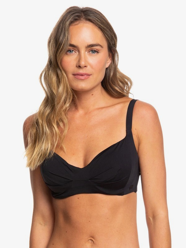 roxy, Beach Classics D-Cup Underwired Bikini Top, TRUE BLACK (kvj0) 0 Beach Classics D-Cup Underwired Bikini Top Black ERJX303961 Roxy