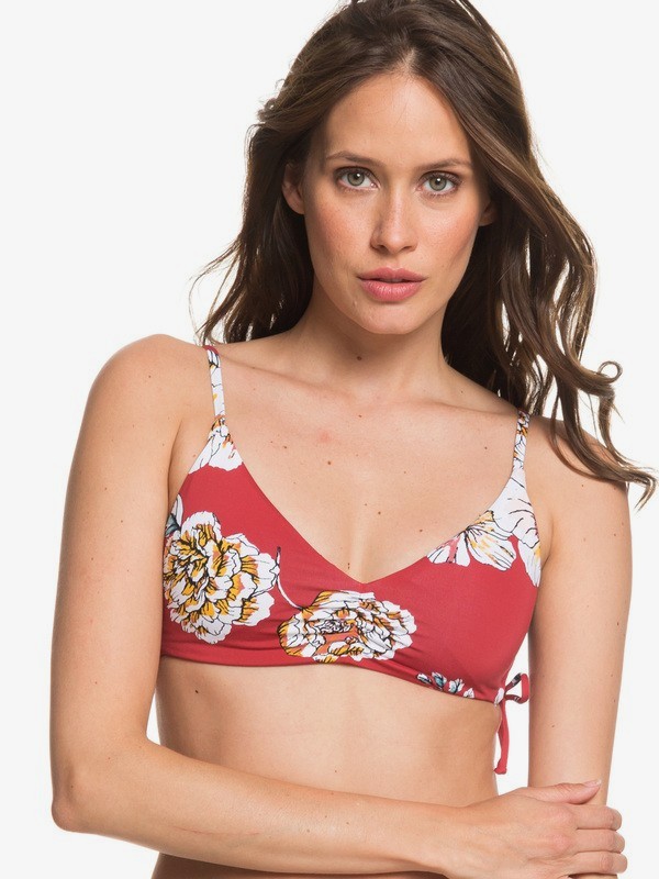 roxy, Printed Beach Classics Athletic Tri Bikini Top, DEEP CLARET SWIM FULL SEPT (rqh7) 0 Printed Beach Classics Athletic Tri Bikini Top Red ERJX303965 Roxy