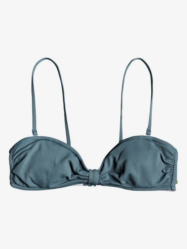 roxy, Seas The Day - Bandeau Bikini Top, TROOPER (bln0) 0 Seas The Day - Bandeau Bikini Top Blue ERJX303980 Roxy