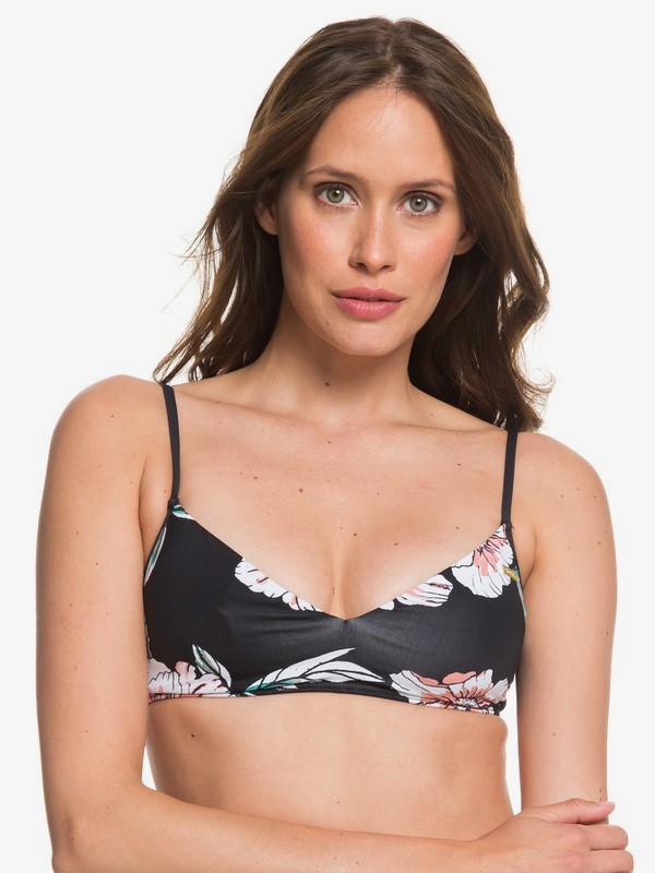 roxy, Surfin Love Athletic Bralette Bikini Top, ANTHRACITE SWIM FULL SEPT (xkrw) 0 Surfin Love Athletic Bralette Bikini Top ERJX303985 Roxy