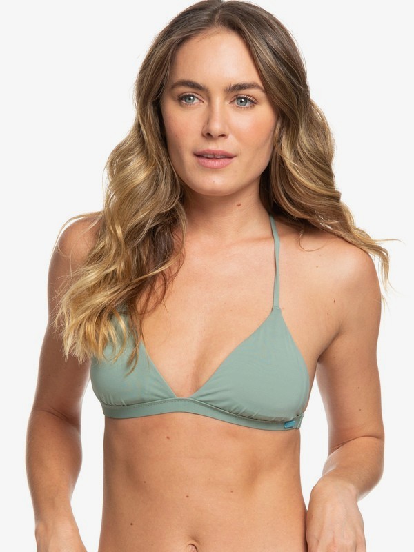 roxy, Beach Classics T-Back Bikini Top, LILY PAD (gjn0) 0 Beach Classics T-Back Bikini Top Green ERJX304057 Roxy