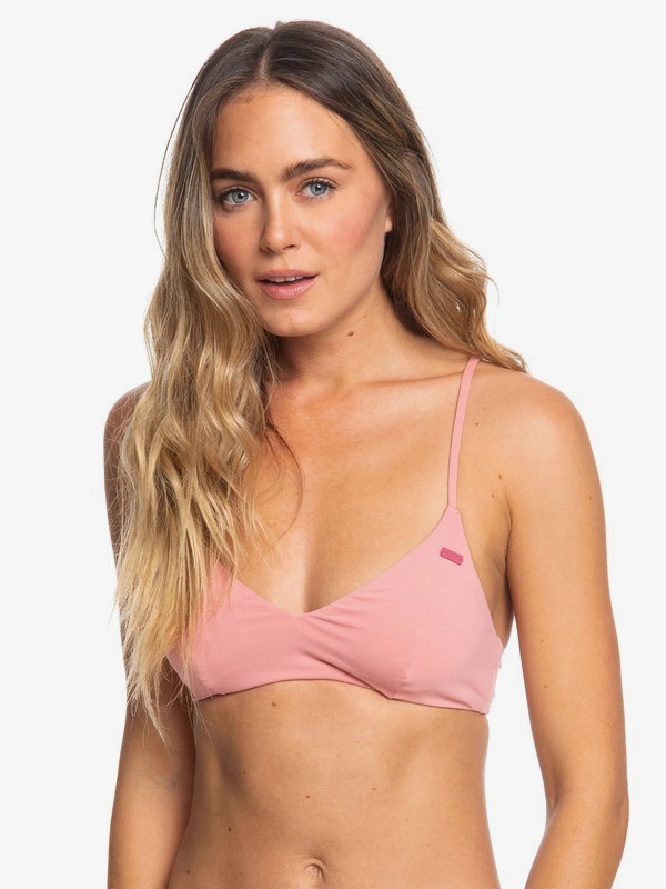 roxy, Beach Classics - Haut de bikini Sporty Tri pour Femme, ROSETTE (mhw0) 0 Beach Classics - Haut de bikini Sporty Tri pour Femme Rose ERJX304059 Roxy